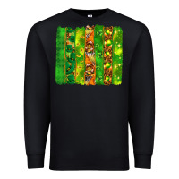 Black St. Patrick's Day brushstrokes Premium Sweatshirt - HowdyJamesFarm