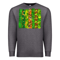 Charcoal Heather St. Patrick's Day brushstrokes Premium Sweatshirt - HowdyJamesFarm