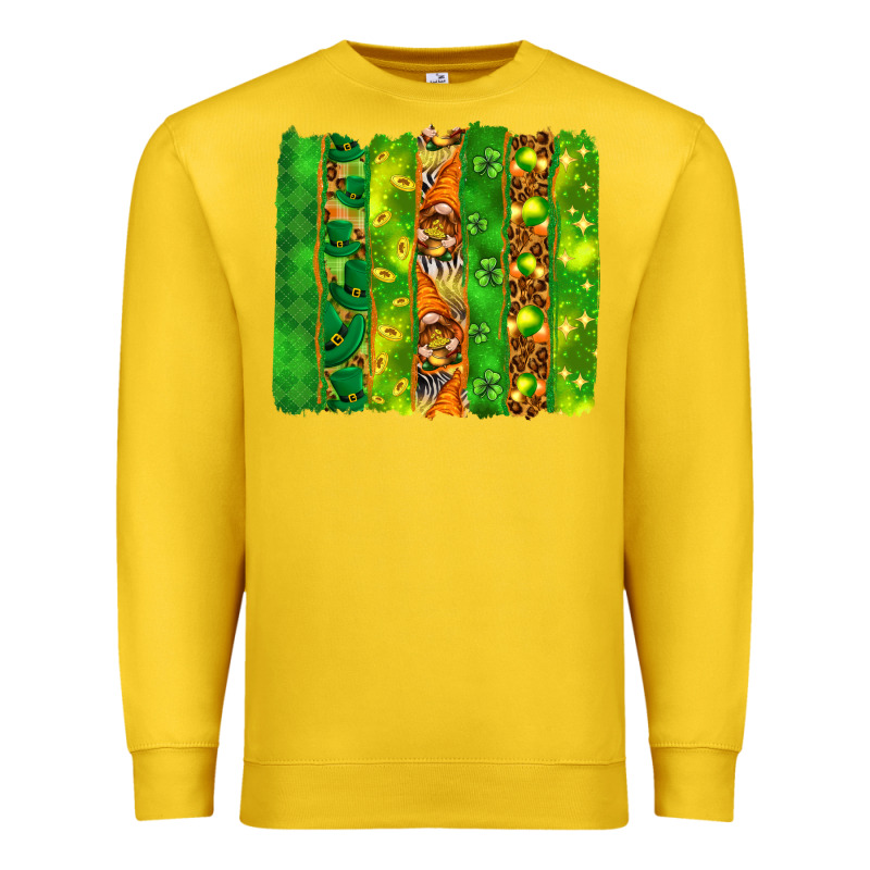 St. Patrick's Day Brushstrokes Premium Sweatshirt by HowdyJamesFarm | Teevron