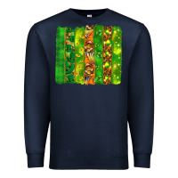Navy St. Patrick's Day brushstrokes Premium Sweatshirt - HowdyJamesFarm