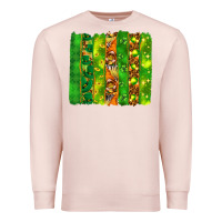 Pale Pink St. Patrick's Day brushstrokes Premium Sweatshirt - HowdyJamesFarm