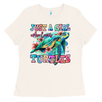 Bone just a girl who loves turtles Ladies Tee - Jasminsmagicworld