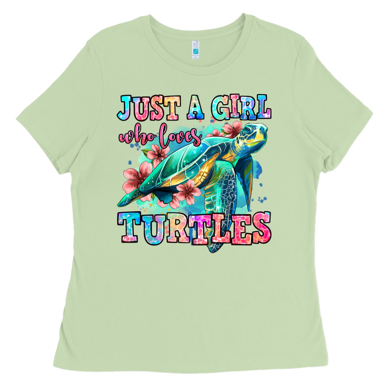 Just A Girl Who Loves Turtles Ladies Tee by Jasminsmagicworld | Teevron