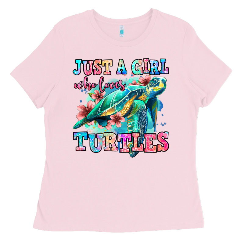 Just A Girl Who Loves Turtles Ladies Tee by Jasminsmagicworld | Teevron