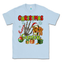 Dusty Blue christmas season Classic Tee - MaliasSmallBusiness