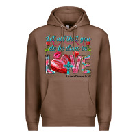 Chestnut Let all that you do be done in love 1 corinthians Premium Hoodie - HowdyJamesFarm