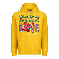 Lemon Let all that you do be done in love 1 corinthians Premium Hoodie - HowdyJamesFarm