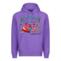 Purple Let all that you do be done in love 1 corinthians Premium Hoodie - HowdyJamesFarm