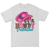 Dove Grey valentines day cowgirl hat and howdy Premium Tee - AdoDesignShop