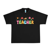 Black custom teacher flowers Urban Heavy Tee - JahusDesignShop