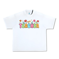 White custom teacher flowers Urban Heavy Tee - JahusDesignShop