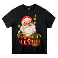 Black santa claus cupcake Heavy Core Tee - AdoDesignShop