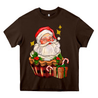 Chocolate Brown santa claus cupcake Heavy Core Tee - AdoDesignShop