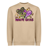Mushroom Mardi Gras heart Heavyweight Sweatshirt - LillyAllenDesigns