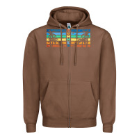 Chestnut retro summer Zipper Hoodie - TumblerDesignByShophia