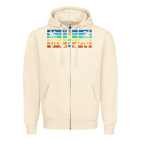Sandshell retro summer Zipper Hoodie - TumblerDesignByShophia