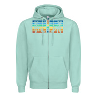 Seafoam retro summer Zipper Hoodie - TumblerDesignByShophia