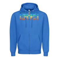 True Royal retro summer Zipper Hoodie - TumblerDesignByShophia