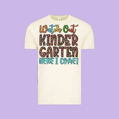 Watch Out Kindergarten Here I Come! Vintage Tee Designed By Jahusdesignshop