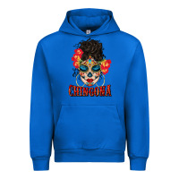 Cobalt chingona latina bun mama Urban Hoodie - BundleAndBundleShop