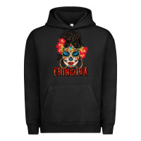 Pigment Black chingona latina bun mama Urban Hoodie - BundleAndBundleShop