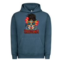 Pigment Midnight Navy chingona latina bun mama Urban Hoodie - BundleAndBundleShop