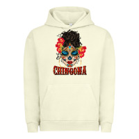 Pigment Pistachio chingona latina bun mama Urban Hoodie - BundleAndBundleShop
