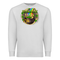 Dove Grey St. Patrick's Shamrock farm Premium Sweatshirt - CowGirlArtShop