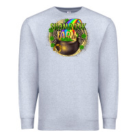 Heather Grey St. Patrick's Shamrock farm Premium Sweatshirt - CowGirlArtShop