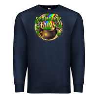 Navy St. Patrick's Shamrock farm Premium Sweatshirt - CowGirlArtShop
