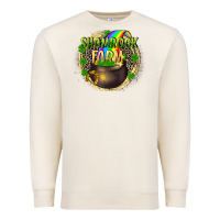 Sandshell St. Patrick's Shamrock farm Premium Sweatshirt - CowGirlArtShop