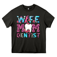 Asphalt Wife Mom Dentist With Tooth And Floss Heavy Core Tee - AdoDesignShop