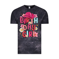 Cloud Black birthday girl Vintage Tee - MaliasSmallBusiness