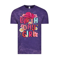 Cloud Purple birthday girl Vintage Tee - MaliasSmallBusiness