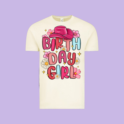 Birthday Girl Vintage Tee Designed By Maliassmallbusiness