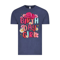 Vintage Denim birthday girl Vintage Tee - MaliasSmallBusiness