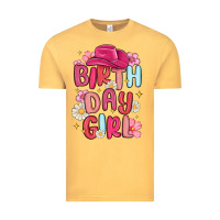 Vintage Mustard birthday girl Vintage Tee - MaliasSmallBusiness