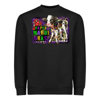 Black Mardi Gras Calf Heavyweight Sweatshirt - LillyAllenDesigns