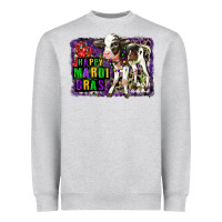 Heather Grey Mardi Gras Calf Heavyweight Sweatshirt - LillyAllenDesigns