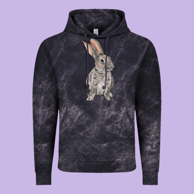 Easter Bunny Vintage Hoodie Designed By Nancycooperartshop
