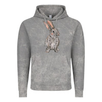 Cloud Rock Easter bunny Vintage Hoodie - NancyCooperArtShop