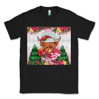 Black pink christmas cow Classic Tee - MaliasSmallBusiness