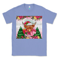 Colony Blue pink christmas cow Classic Tee - MaliasSmallBusiness