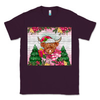 Plum pink christmas cow Classic Tee - MaliasSmallBusiness