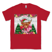 Red pink christmas cow Classic Tee - MaliasSmallBusiness