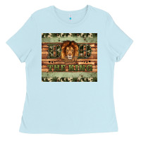 Baby Blue dad the king Ladies Tee - Artiststas