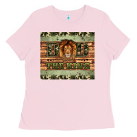 Bubblegum Pink dad the king Ladies Tee - Artiststas