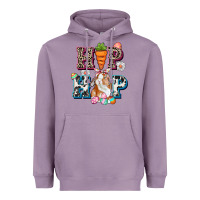 Lavender Western hip hop bunny Easter Day Heavyweight Hoodie - CowGirlArtShop