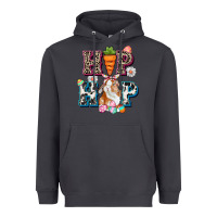 Smoke Western hip hop bunny Easter Day Heavyweight Hoodie - CowGirlArtShop