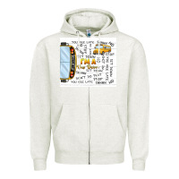 Oatmeal Heather i'm a bus driver school bus Zipper Hoodie - TumblerDesignByShophia
